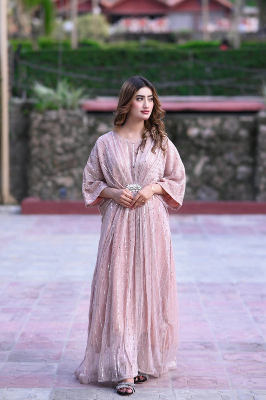 Kaftan Gown 2-Piece Stitched Dress - Layaal